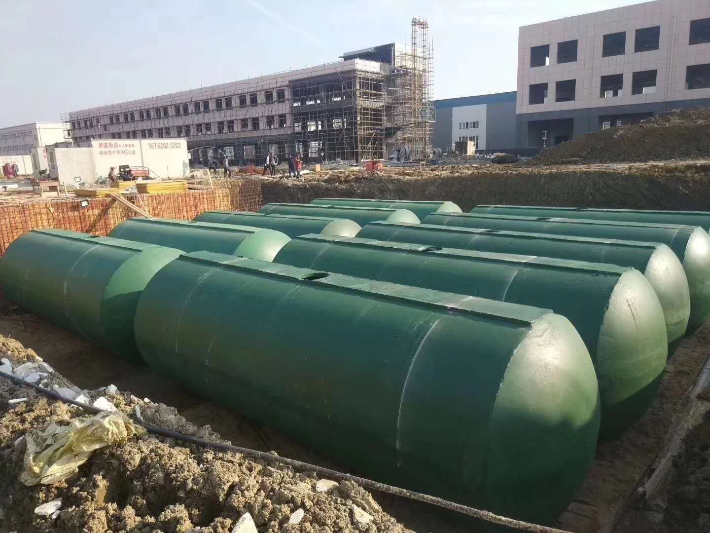 商砼一體式化糞池施工現(xiàn)場